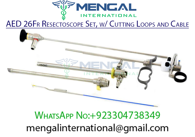 AED 26Fr Resectoscope Set, w/ Cutting Loops and Cable