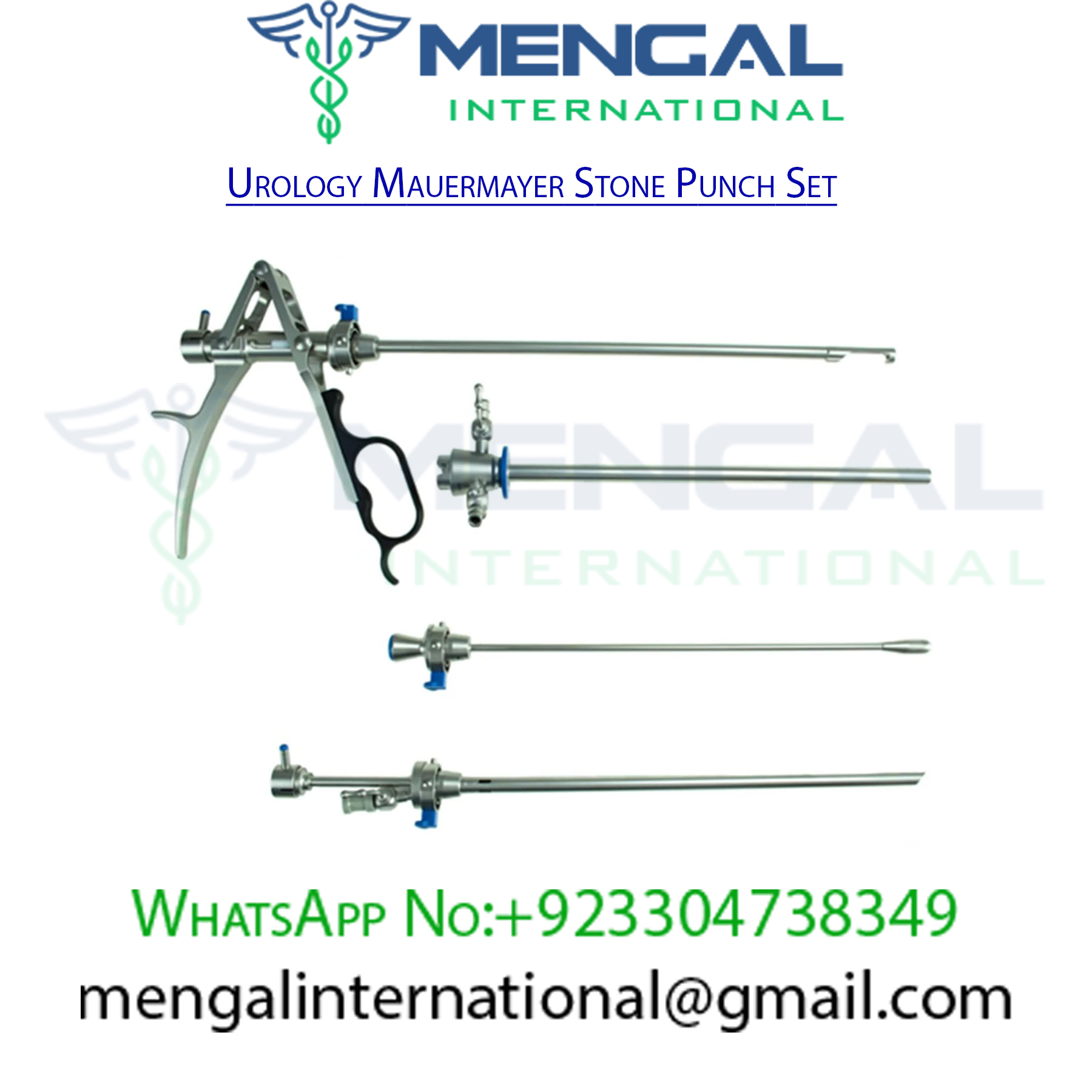 Laparoscopic Urology Mauermayer Stone Punch Set Lithotripsy Sheath with obturator Instruments