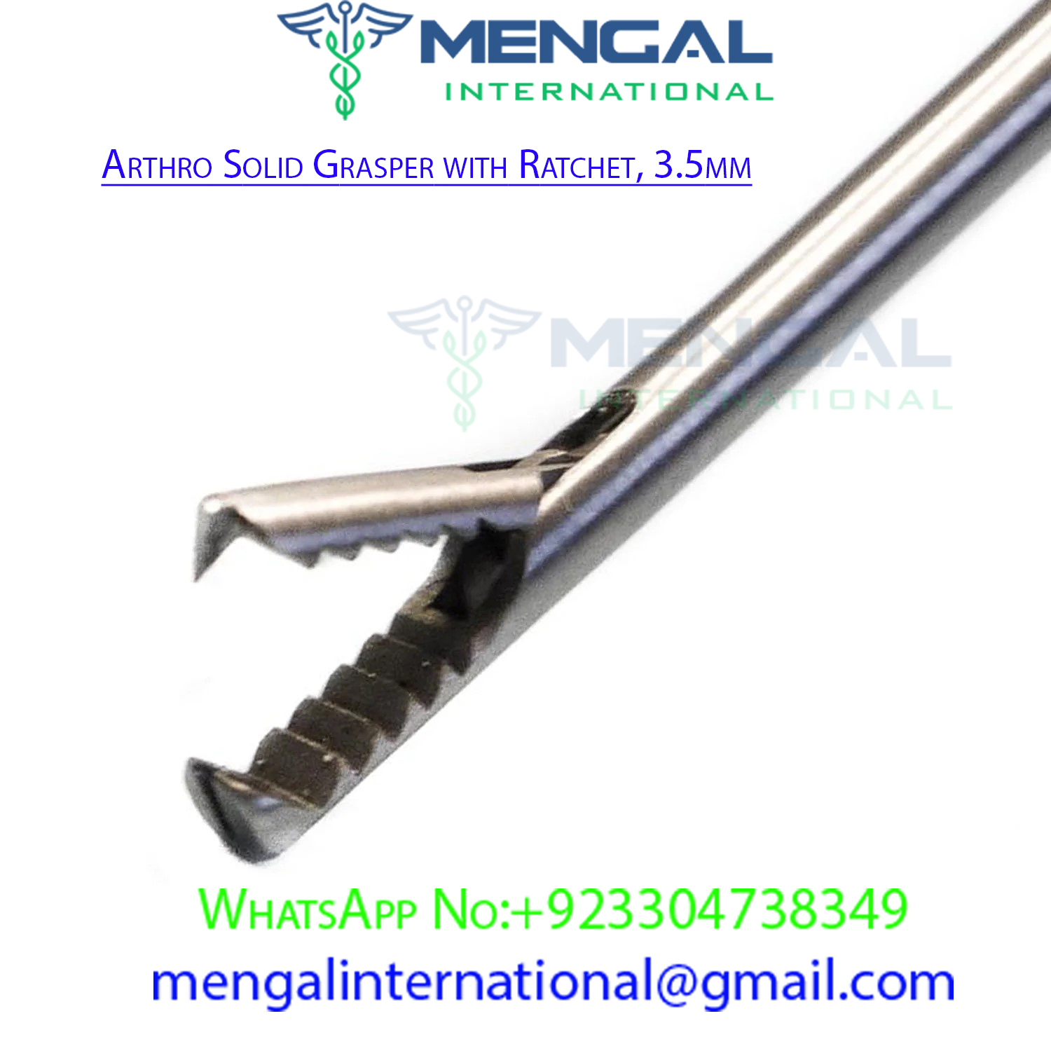 Arthro Solid Grasper with Ratchet, 3.5mm