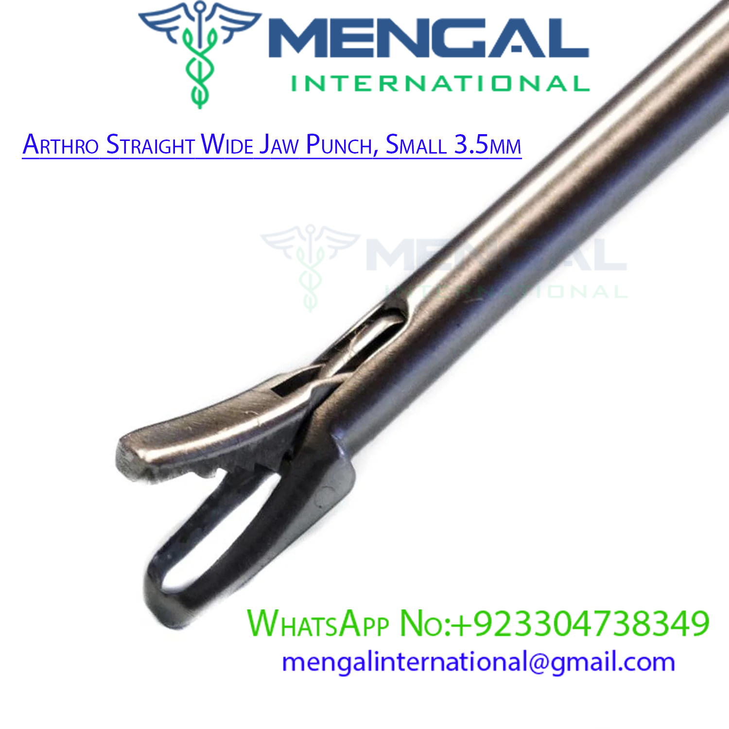 Arthro Straight Wide Jaw Punch, Small 3.5mm