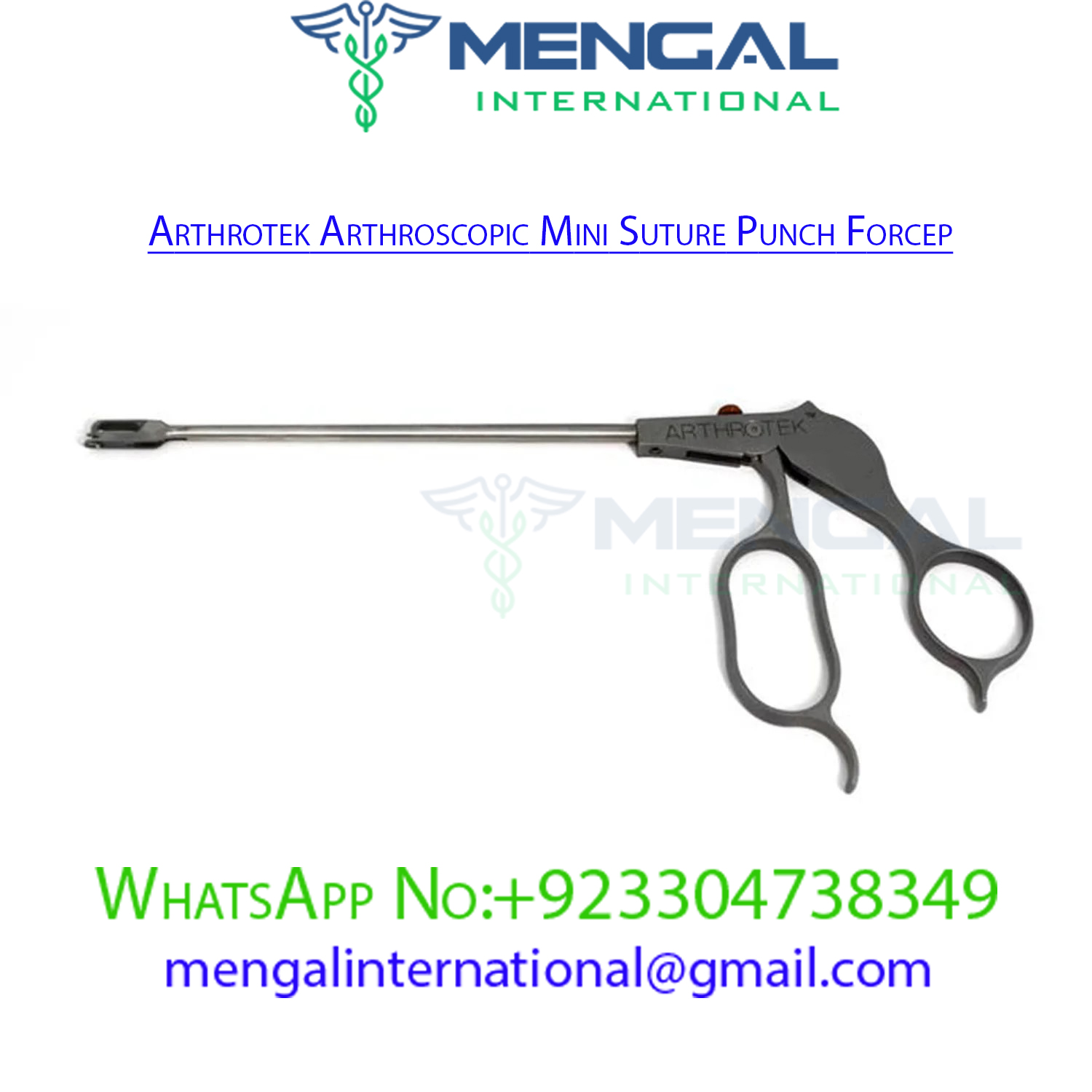 Arthrotek Arthroscopic Mini Suture Punch Forcep