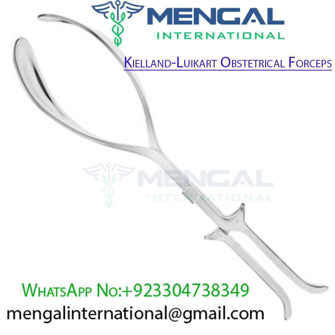 Kielland-Luikart Obstetrical Forceps, Solid Blades, Premium German Stain.