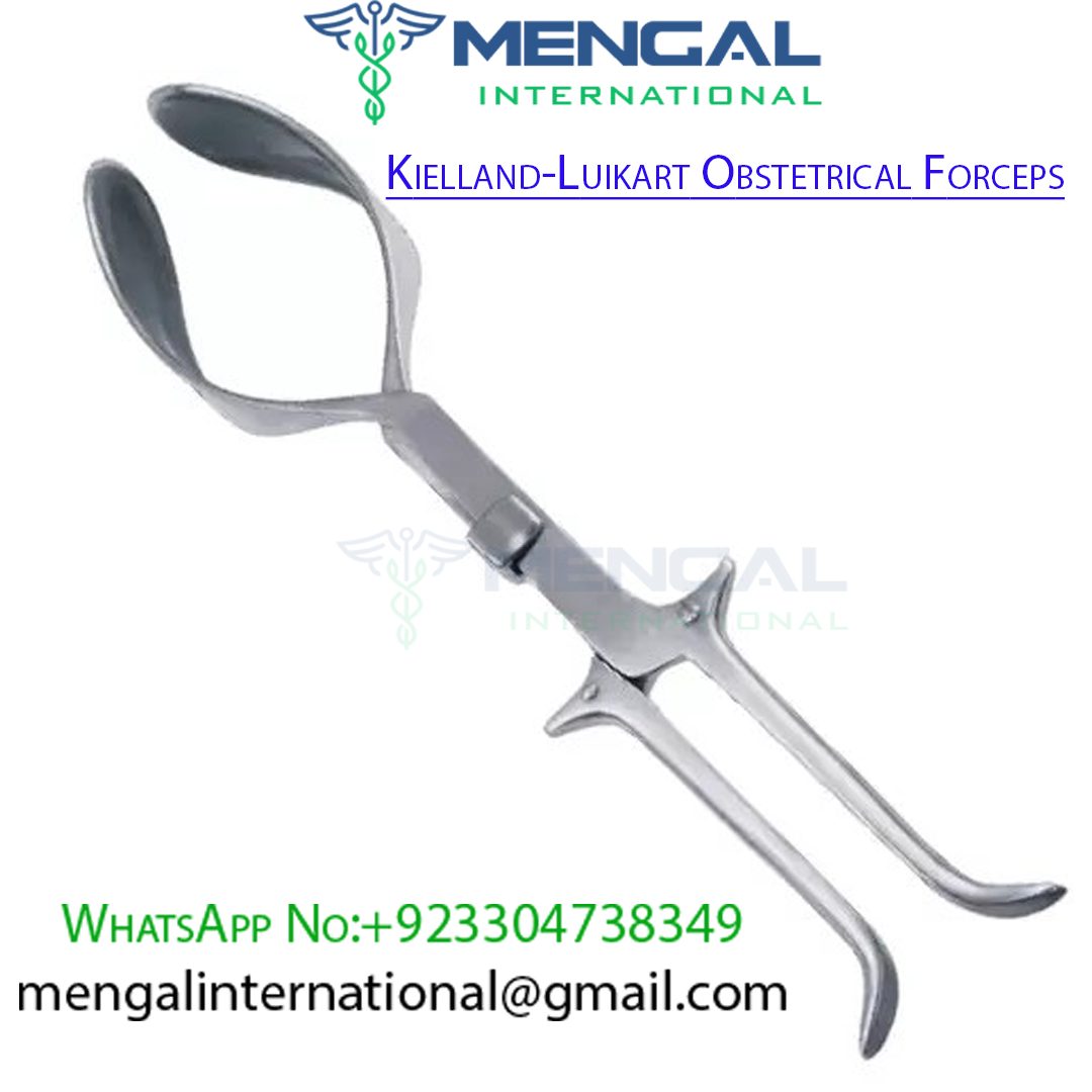 Kielland-Luikart Obstetrical Forceps, Solid Blades, Premium German Stain.