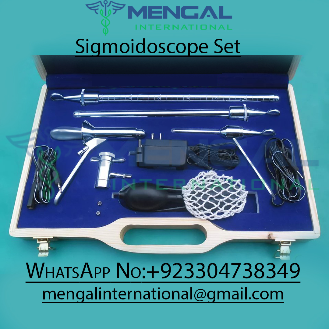 Sigmoidoscope Electric Tube & Pilot Set Gynecology Proctoscope Anoscope Surgical Instruments Premium Quality