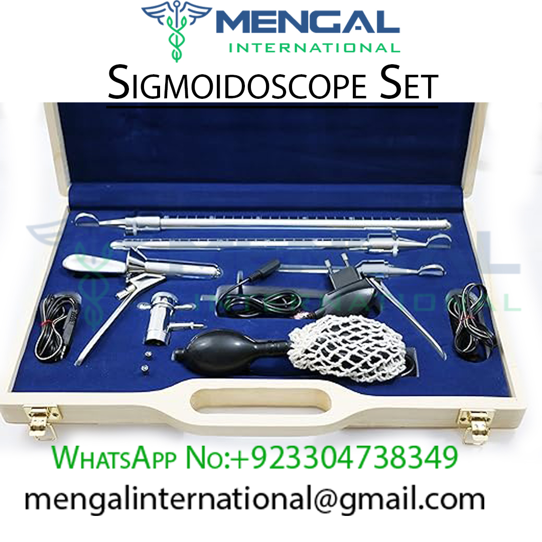 Sigmoidoscope Electric Tube & Pilot Set Gynecology Proctoscope Anoscope Surgical Instruments Premium Quality