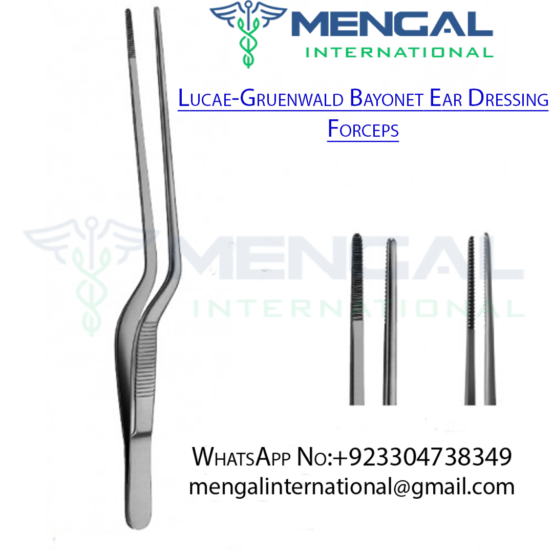 Lucae-Gruenwald Bayonet Ear Dressing Forceps