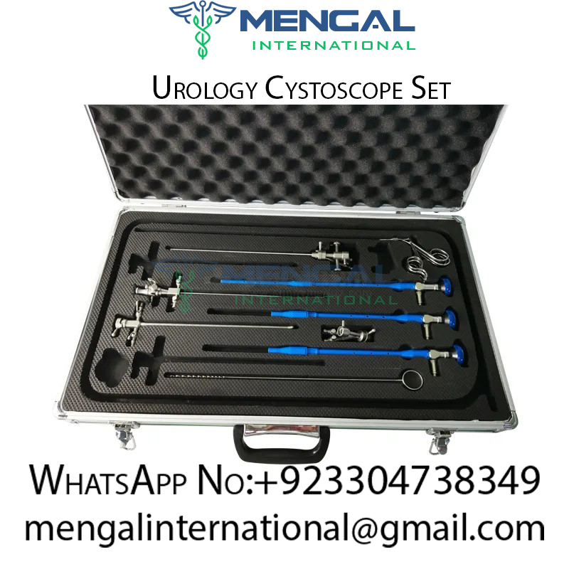 Medical Optical Urology Surgery Stainless Steel Rigid Urethro Cystoscope Set Cystoscope Instrument Set for Urology