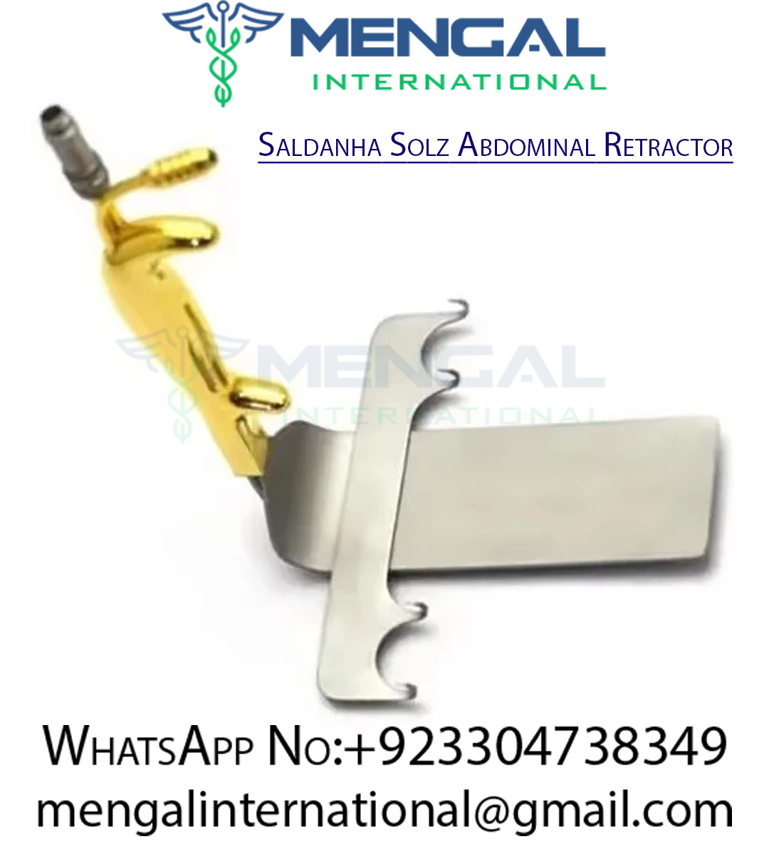 Saldanha Solz Abdominal Retractor with fiber optic