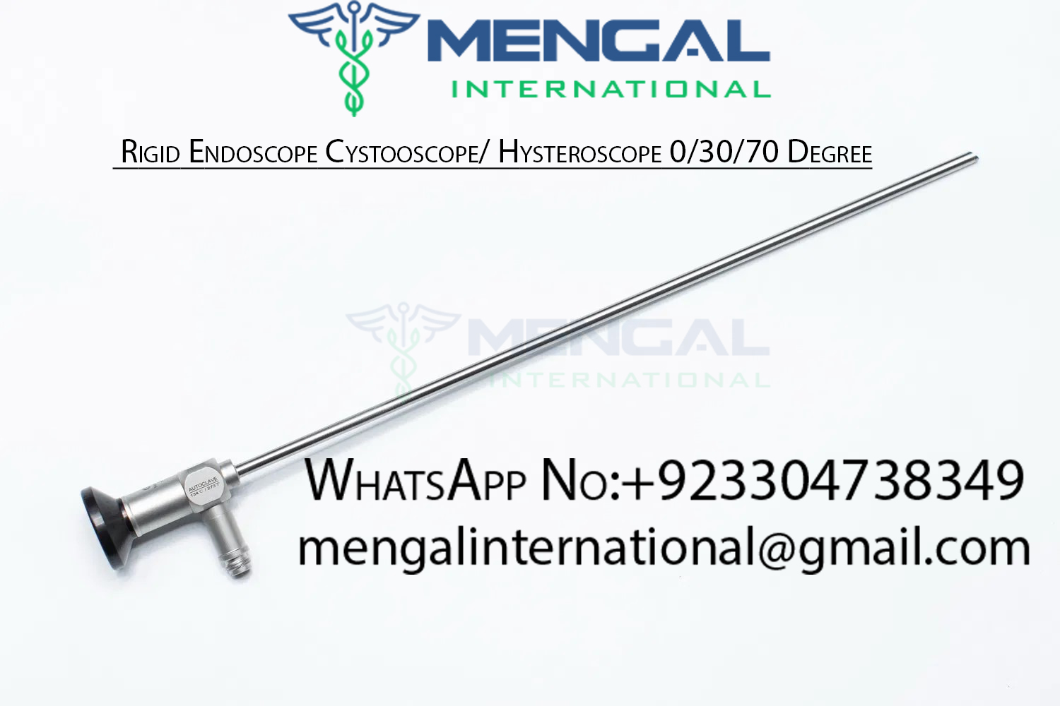 Surgical Instruments Rigid Endoscope Cystoscope/ Hysteroscope 0/30/70 Degree