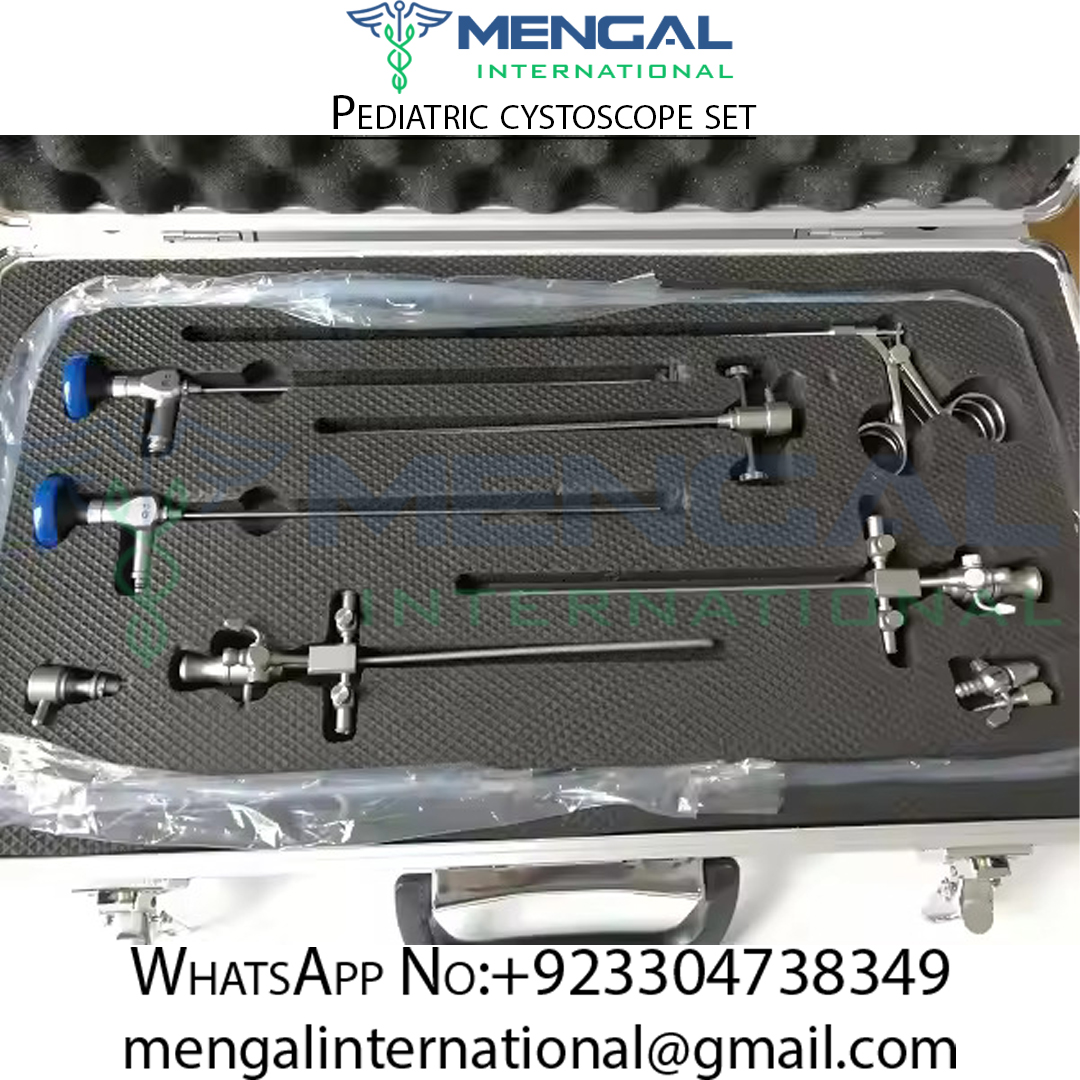 Pediatric Urethro-Cystoscope Set Rigid Endoscope Cystoscopy Laparoscopic Surgical Instruments Premium Quality