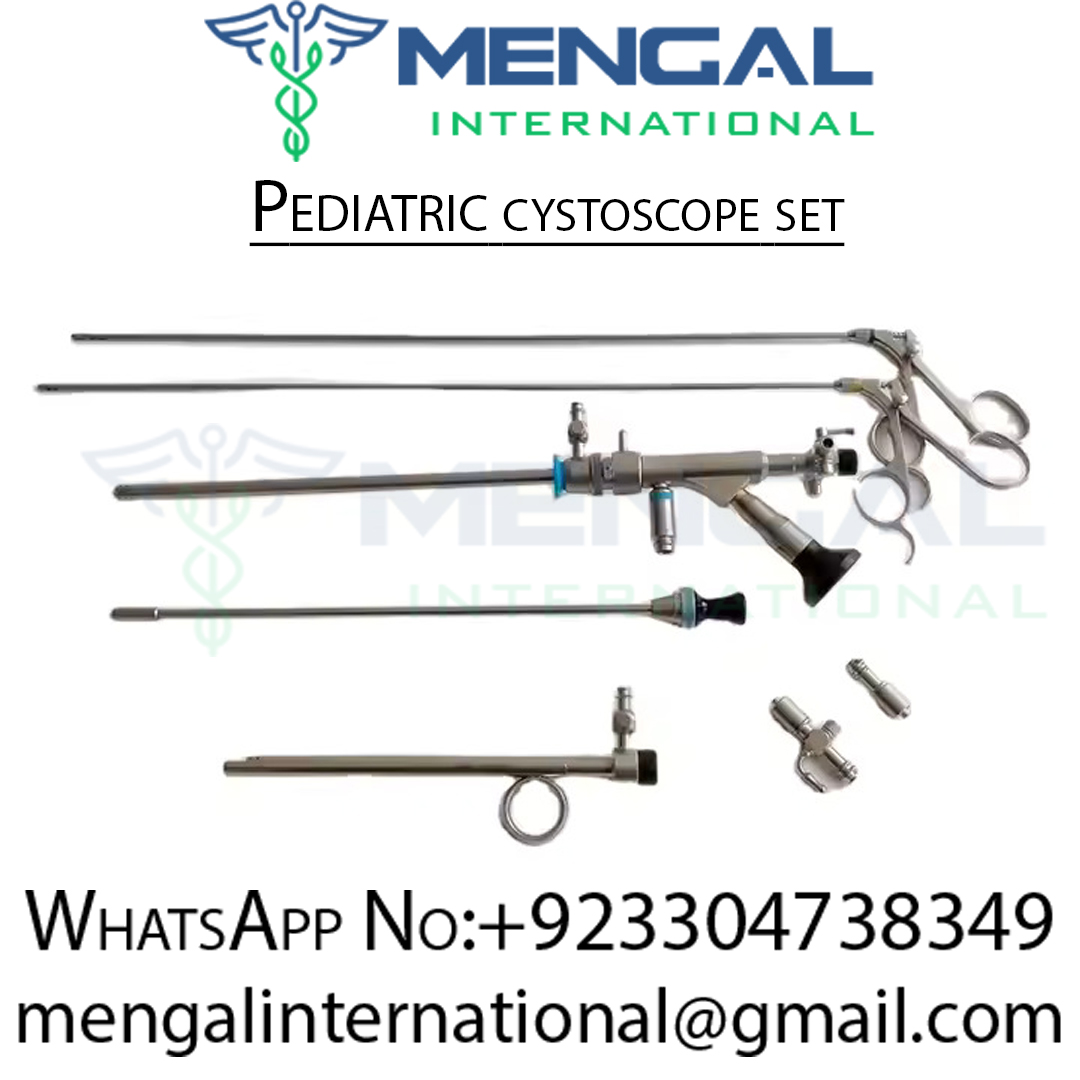 Pediatric Urethro-Cystoscope Set Rigid Endoscope Cystoscopy Laparoscopic Surgical Instruments Premium Quality