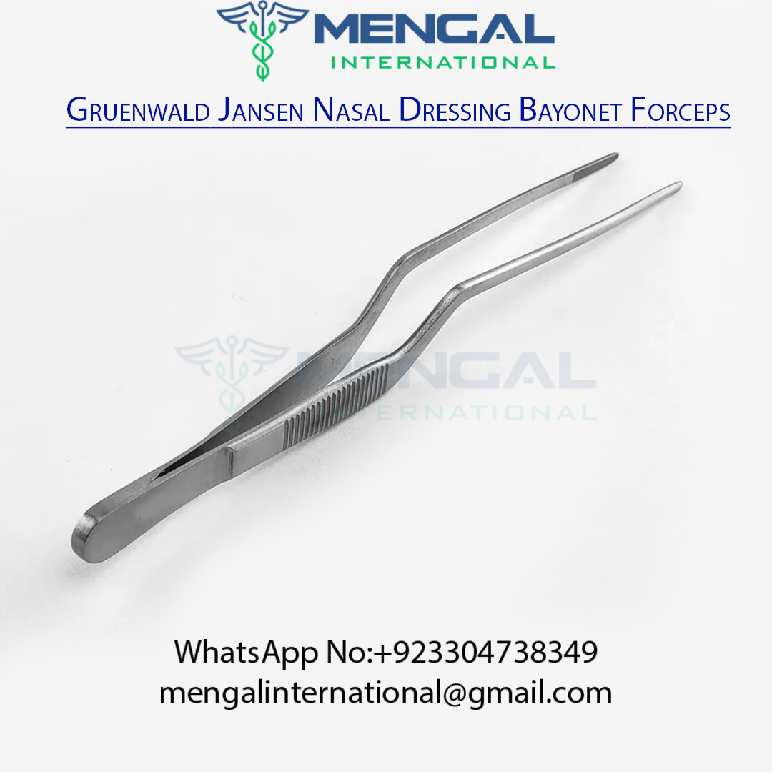 Gruenwald Jansen Nasal Dressing Bayonet Forceps