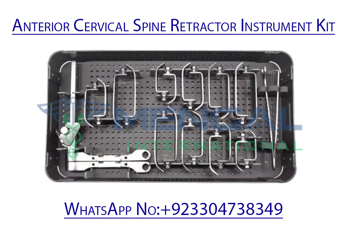 Anterior Cervical Spine Retractor Instrument Kit Orthopedic Surgical Instrument