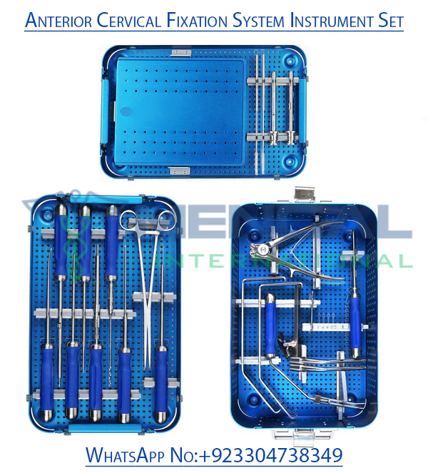 Anterior Cervical Plate System Orthopedic Surgical Instruments Set