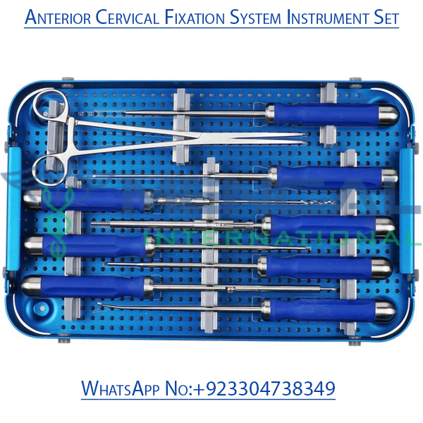 Anterior Cervical Fixation System Instrument Set Orthopedic