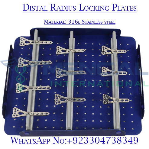 Distal Radius System 2.4mm Orthopedic Surgical set premium quality stainless steel