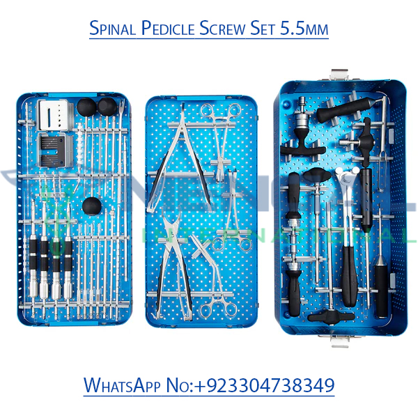 5.5mm Spinal Pedical Screw System Orthopedic Spine Surgery Instrument Set