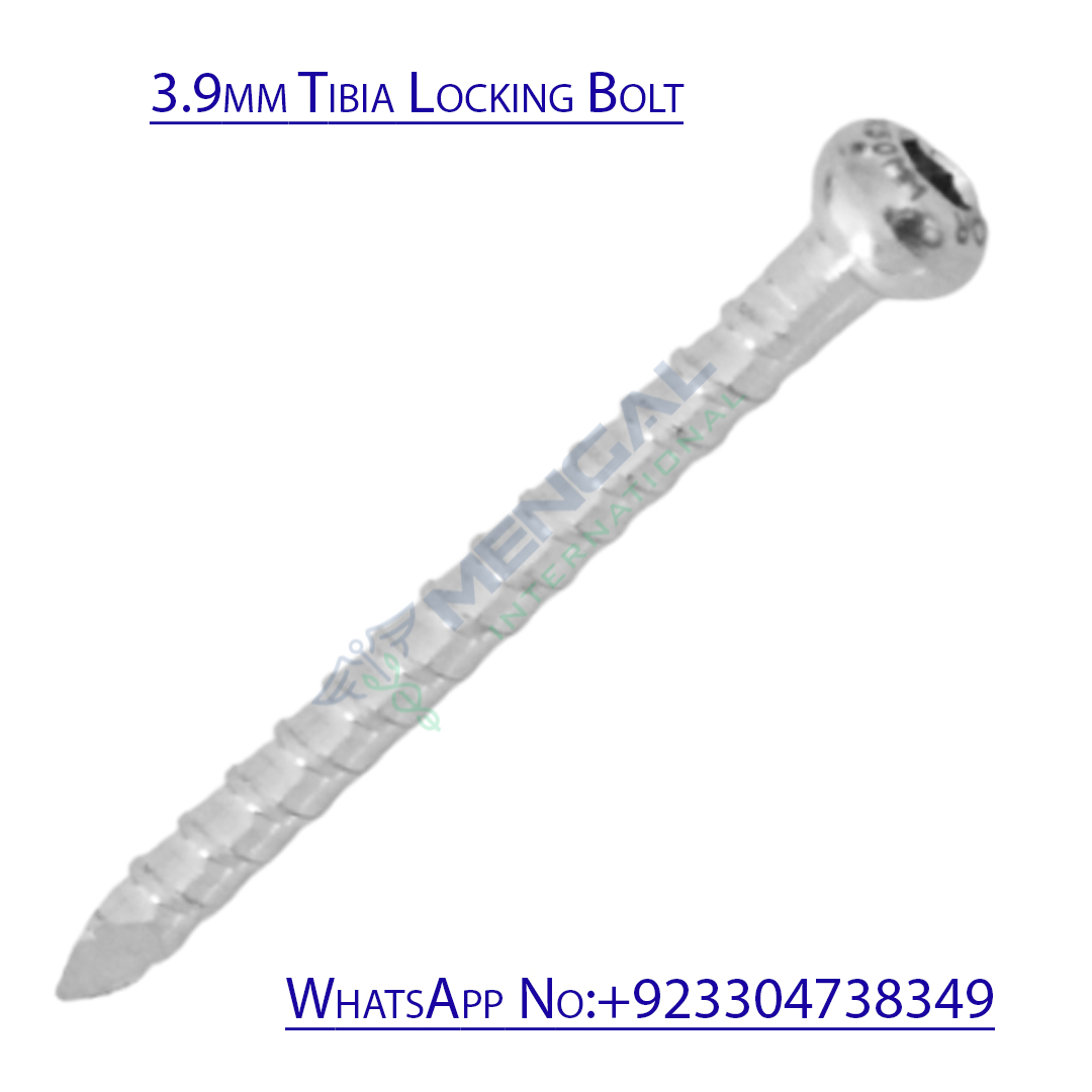 3.9mm Tibia Locking Bolt 316L Stainless Steel & titanium