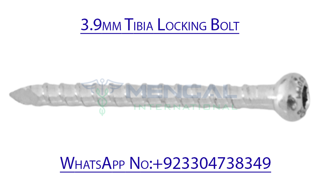 3.9mm Tibia Locking Bolt 316L Stainless Steel & titanium