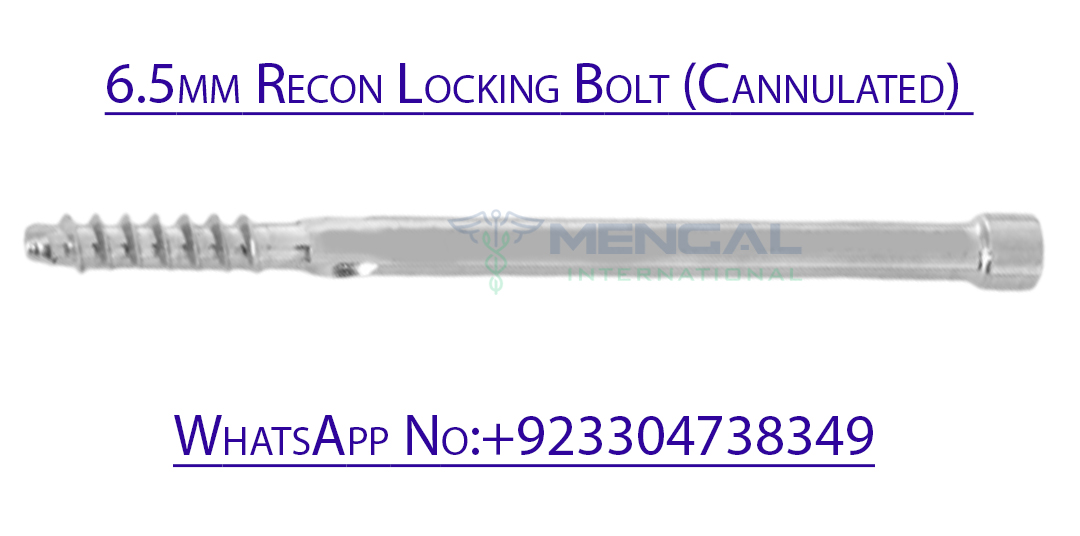 6.5mm Recon Locking Bolt (Cannulated)