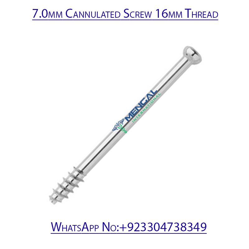 7.0mm Cannulated Screw 16mm Thread