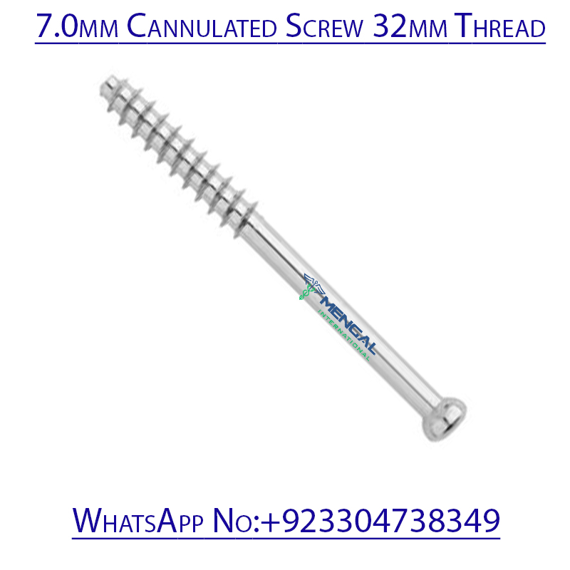 7.0mm Cannulated Screw 32mm Thread