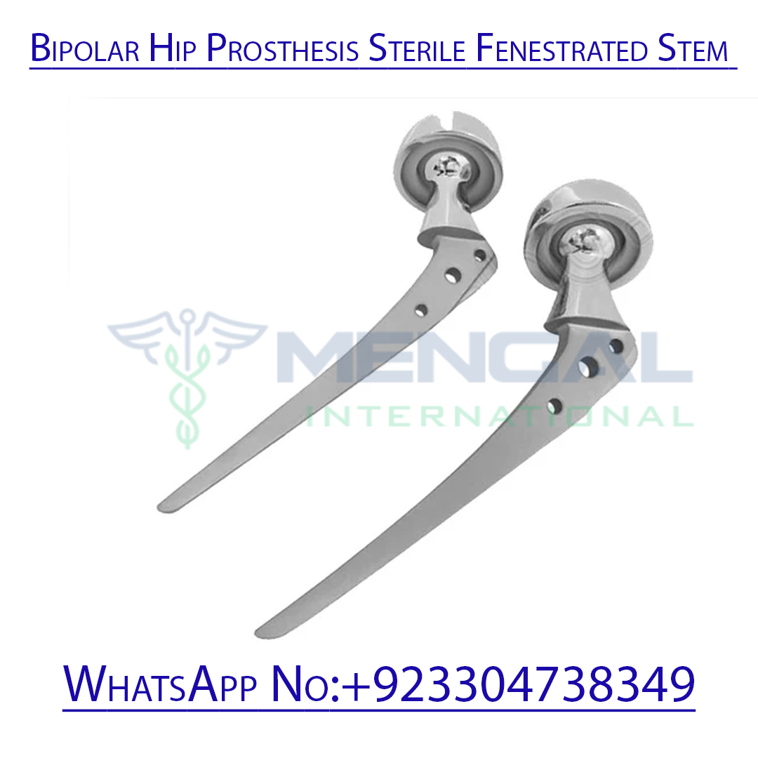 Bipolar Hip Prosthesis Sterile Fenestrated Stem