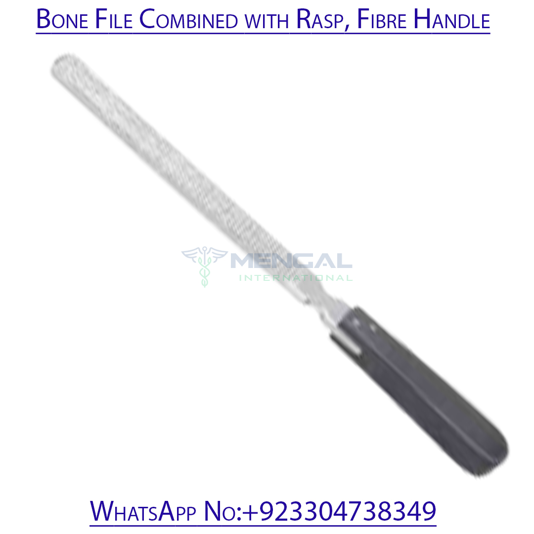 Bone File Combined with Rasp, Fibre Handle