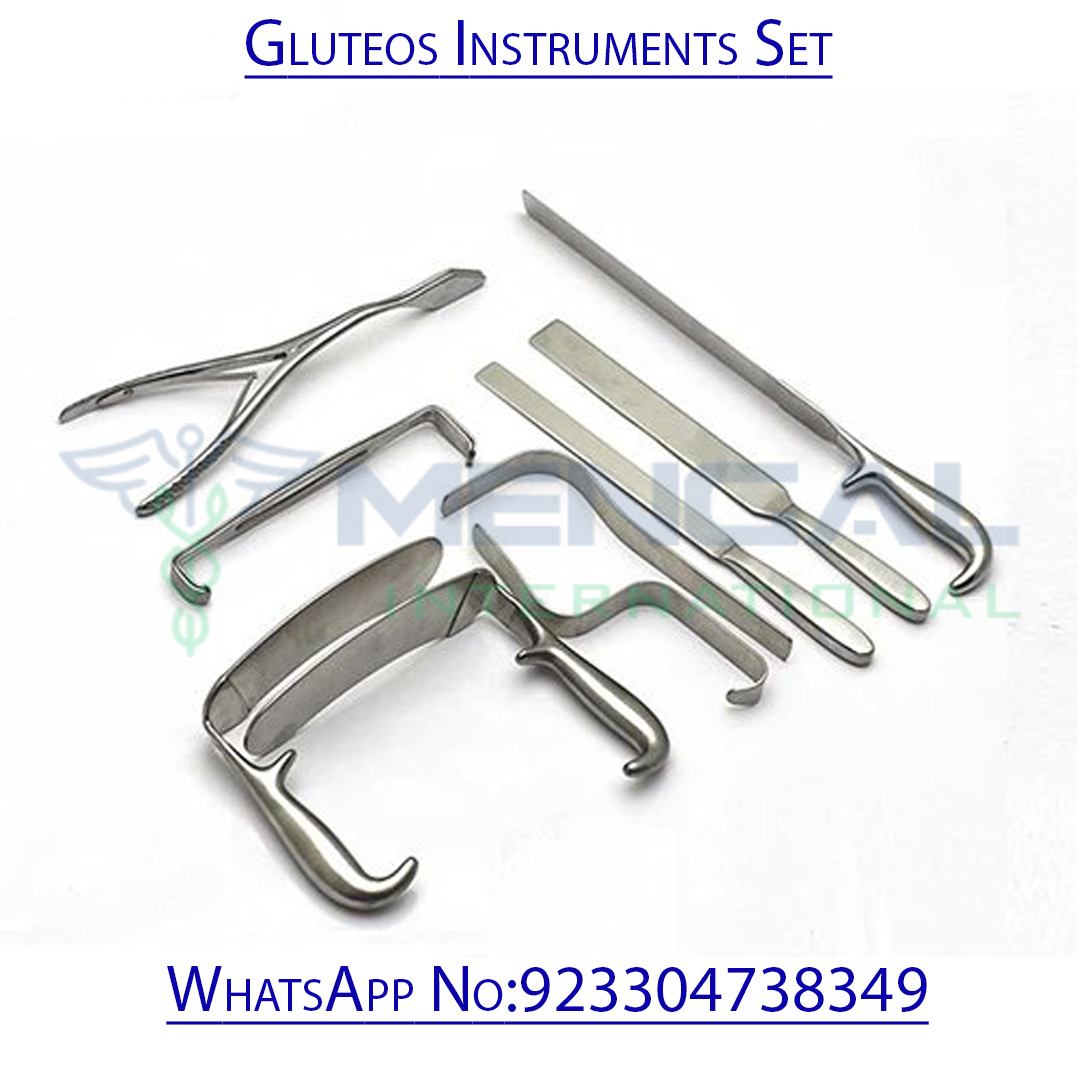 Gluteos instruments Set of 9 Pcs Plastic Surgery Surgical instrument