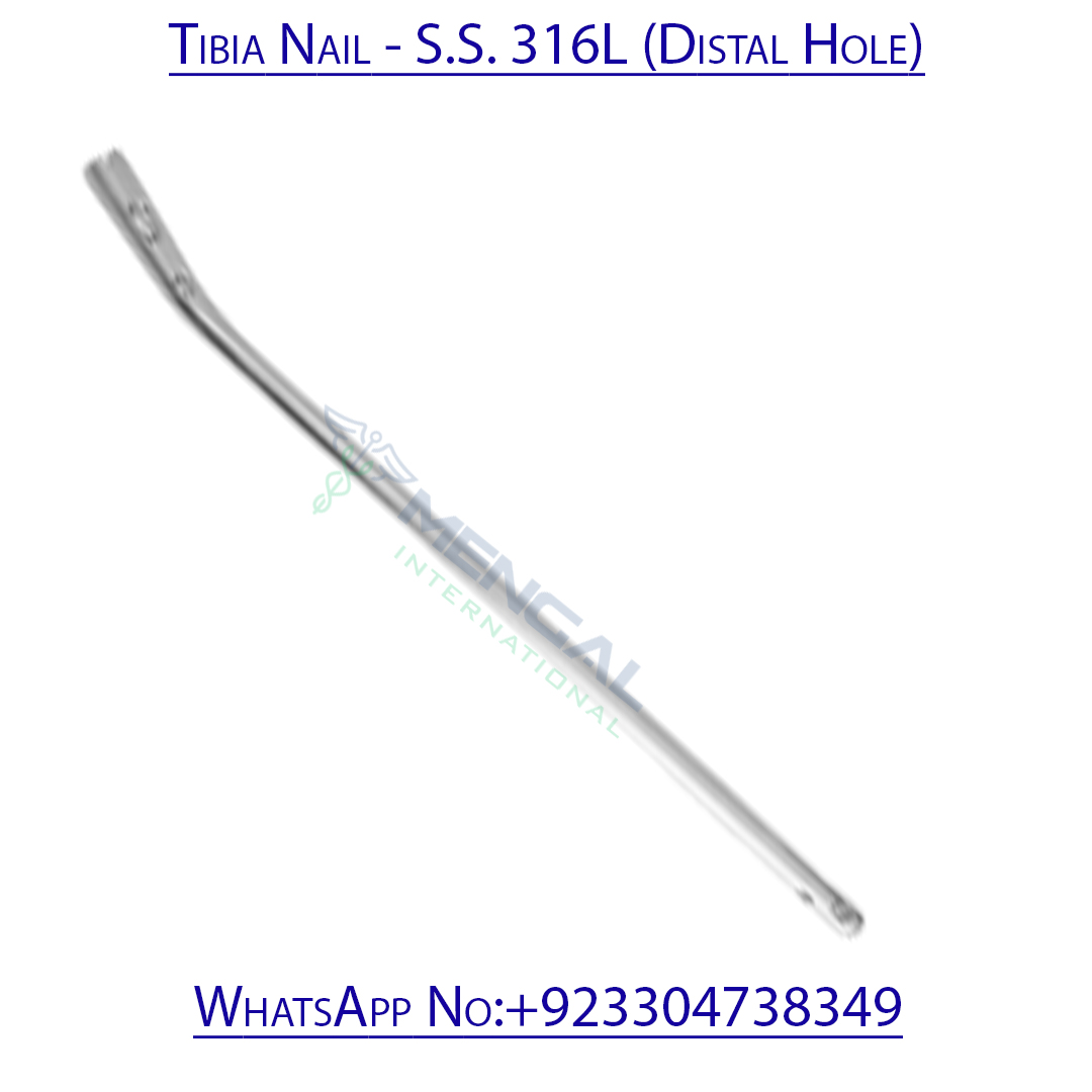Tibia Nail – S.S. 316L (Distal Hole)