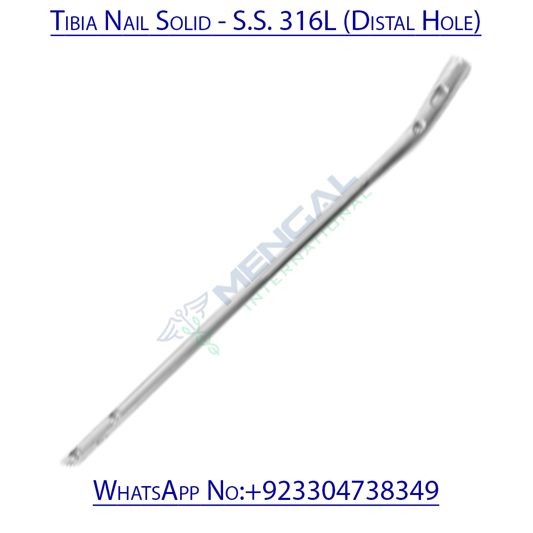 Tibia Nail Solid – S.S. 316L (Distal Hole)