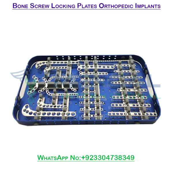 Bone Screw Locking Plates Set Orthopedic Implants Surgical Instruments Kit