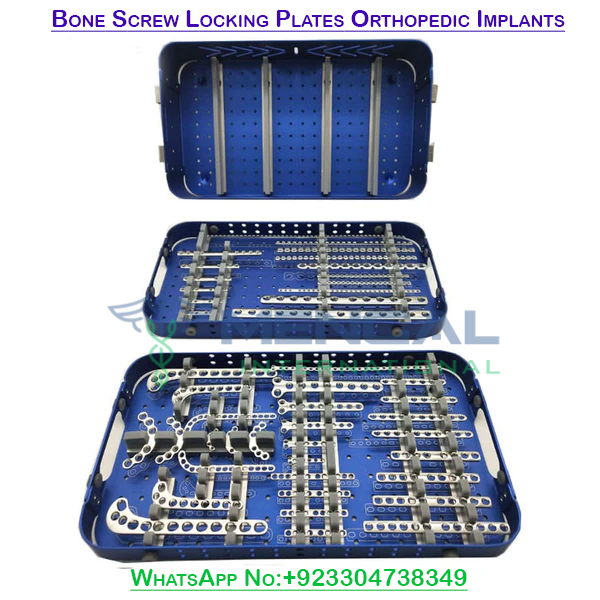 Bone Screw Locking Plates Set Orthopedic Implants Surgical Instruments Kit