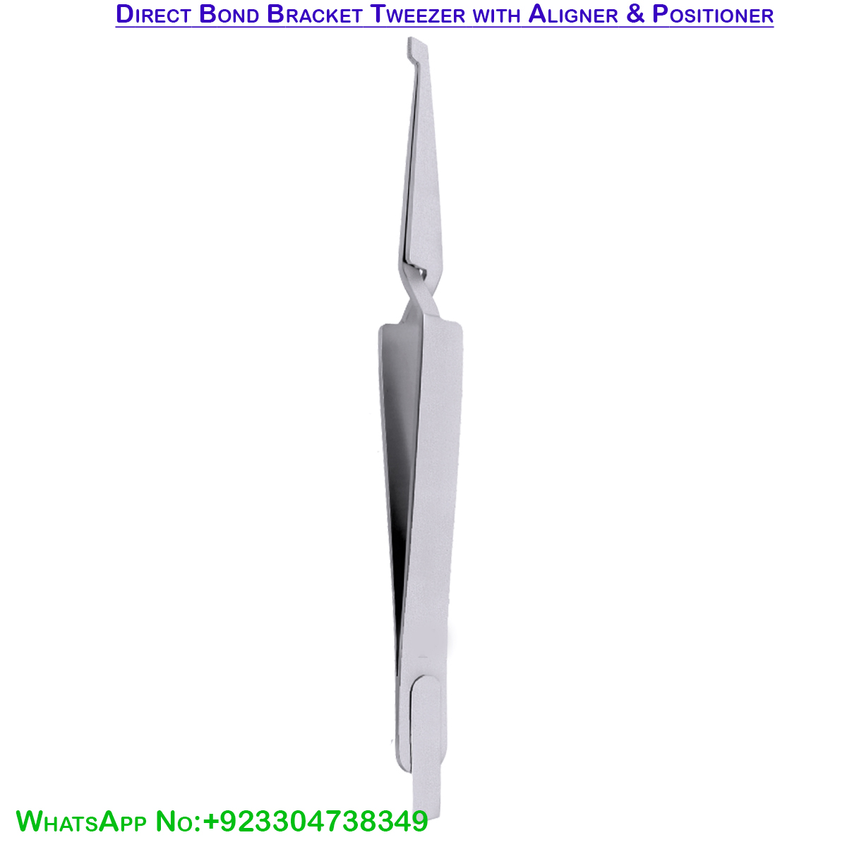 Direct Bond Bracket Tweezer with Aligner