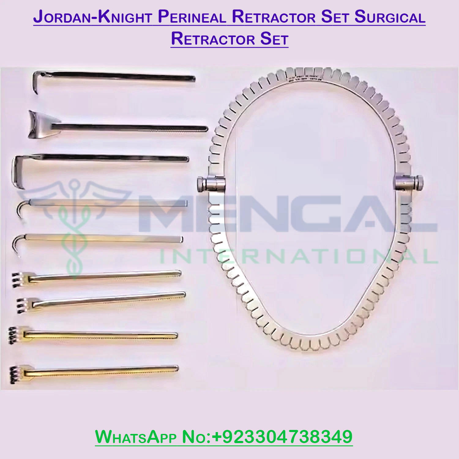 Jordan-Knight Perineal Retractor Set Surgical Retractor Set