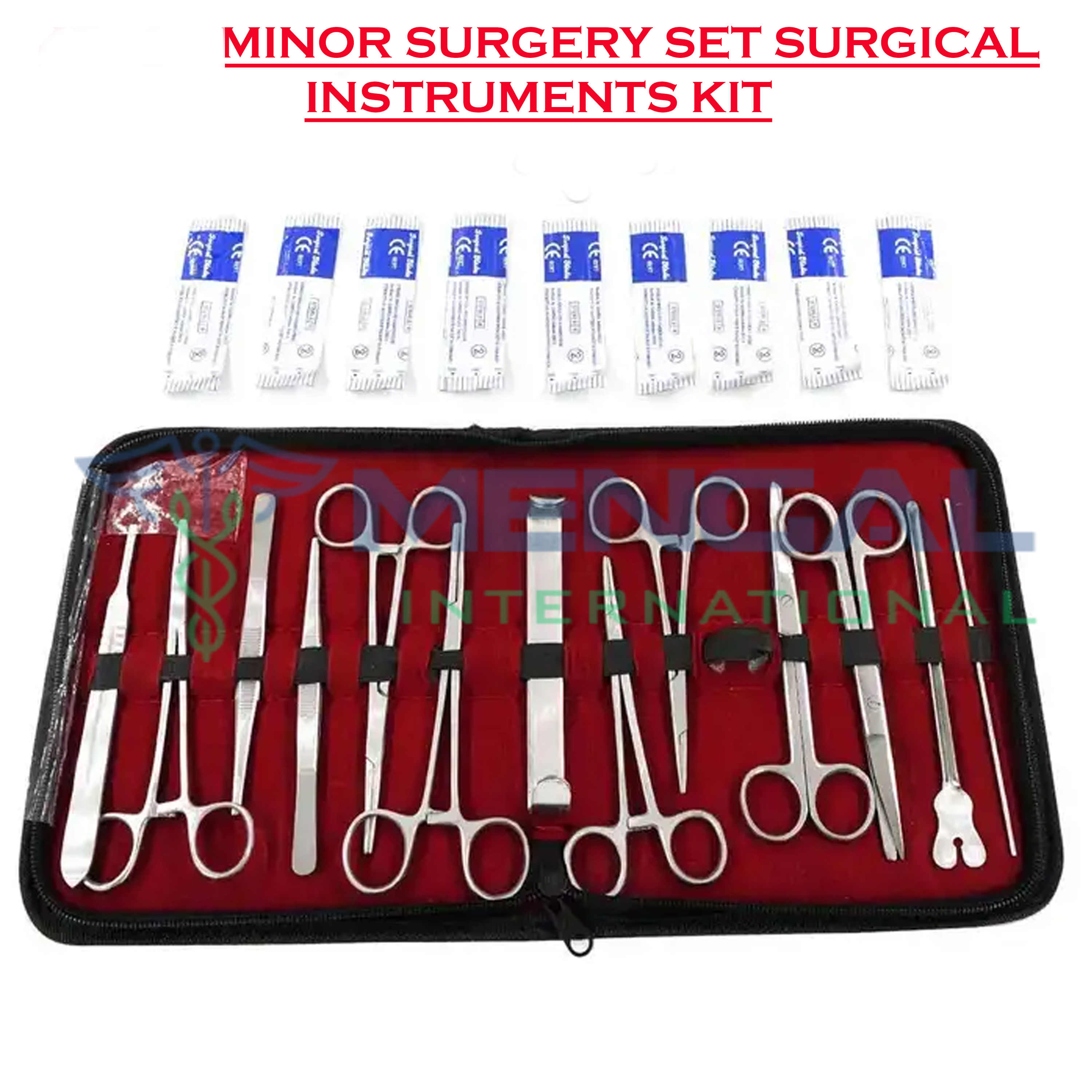 Minor Surgery Set Surgical Instruments Kit Stainless Steel German grade