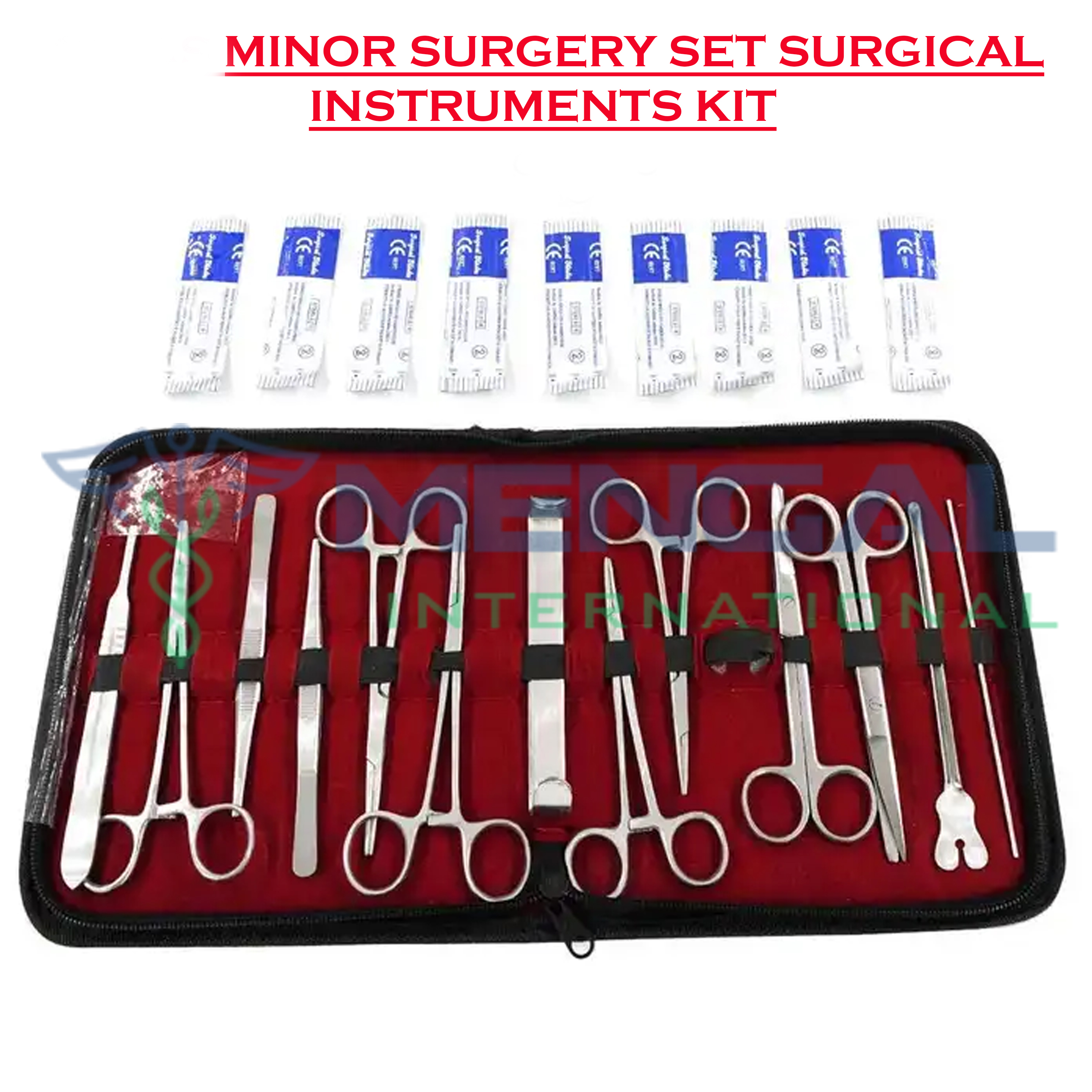 Minor Surgery Set Surgical Instruments Kit Stainless Steel German grade