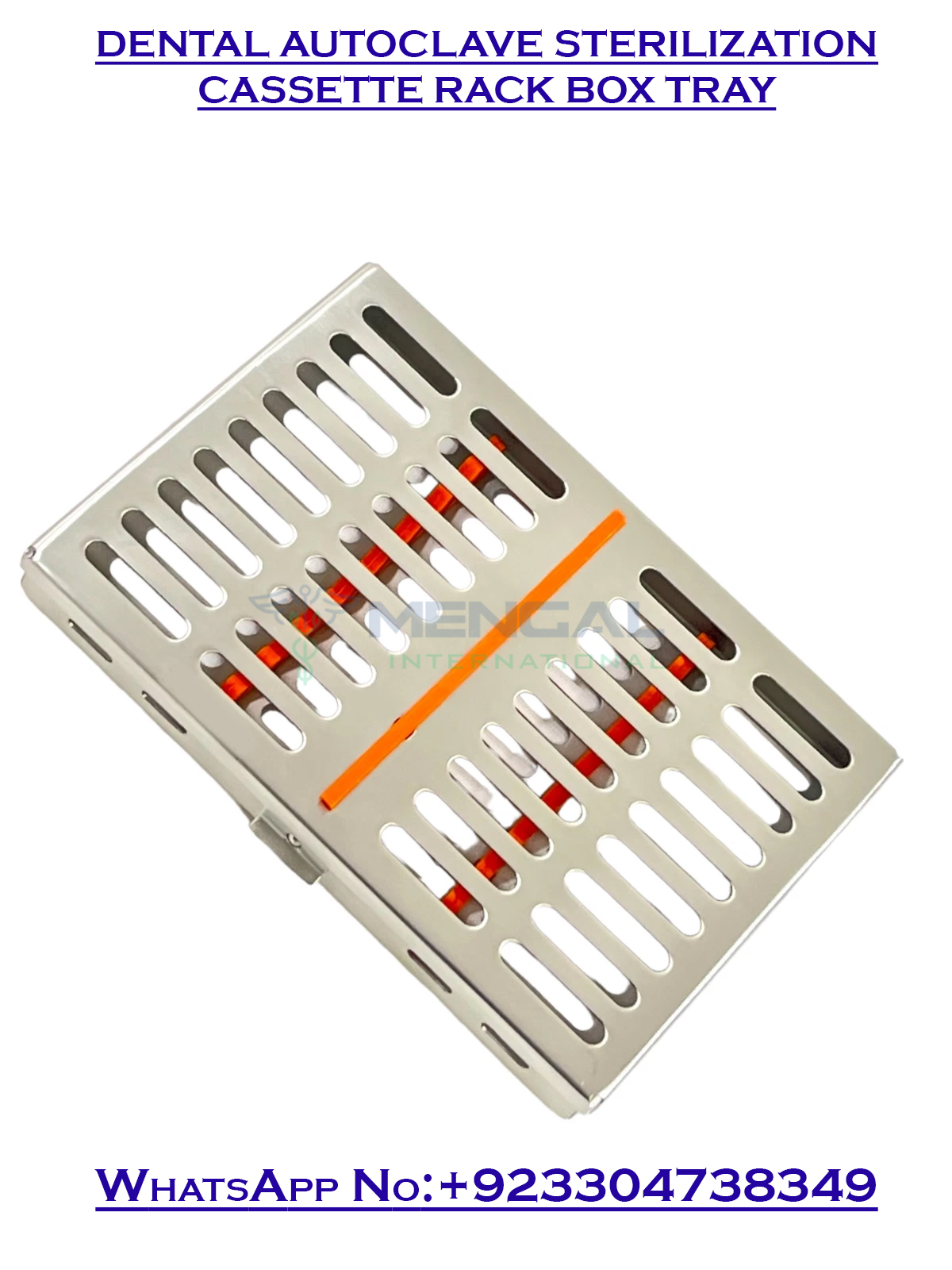 GERMAN DENTAL AUTOCLAVE STERILIZATION CASSETTE RACK BOX TRAY