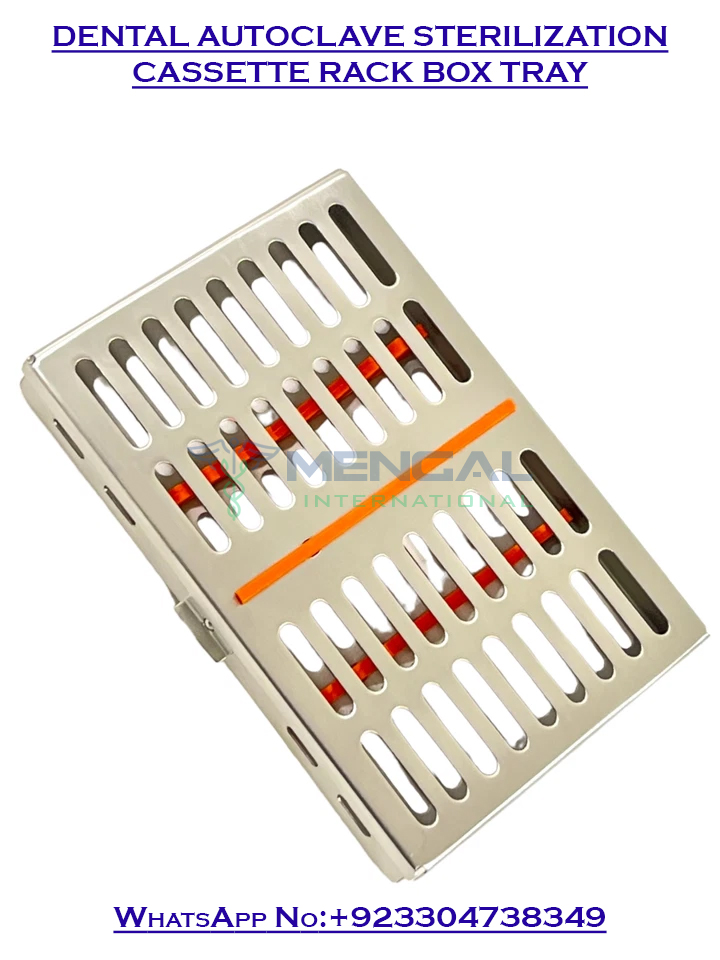 GERMAN DENTAL AUTOCLAVE STERILIZATION CASSETTE RACK BOX TRAY
