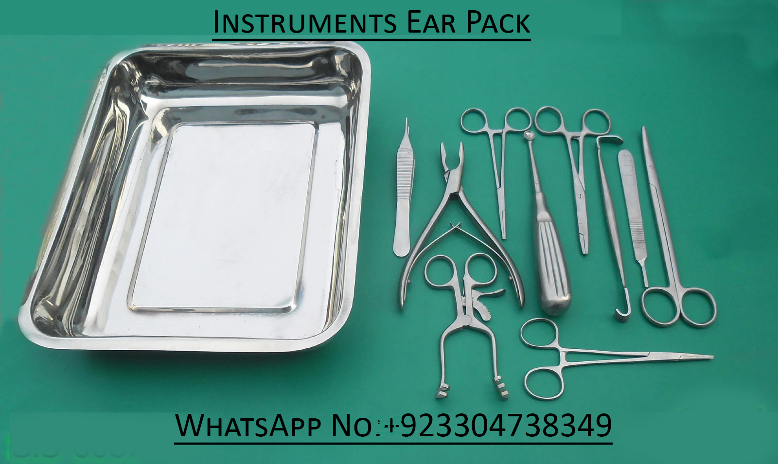 12 Instruments Ear Pack For Veterinary Instruments Clinics Surgical