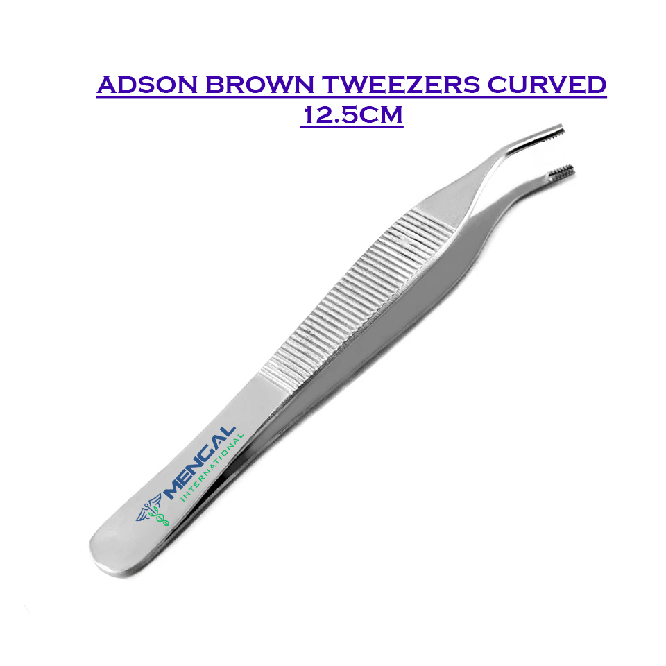 Surgical Cotton Forceps Dental Dressing Tweezers Adson Brown Tissue Lab Pliers