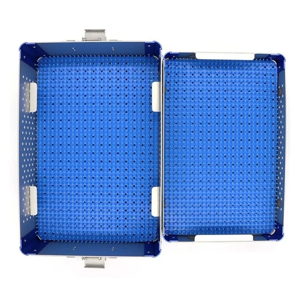 Aluminum Sterilization tray case box with Two layer surgical instrument tray