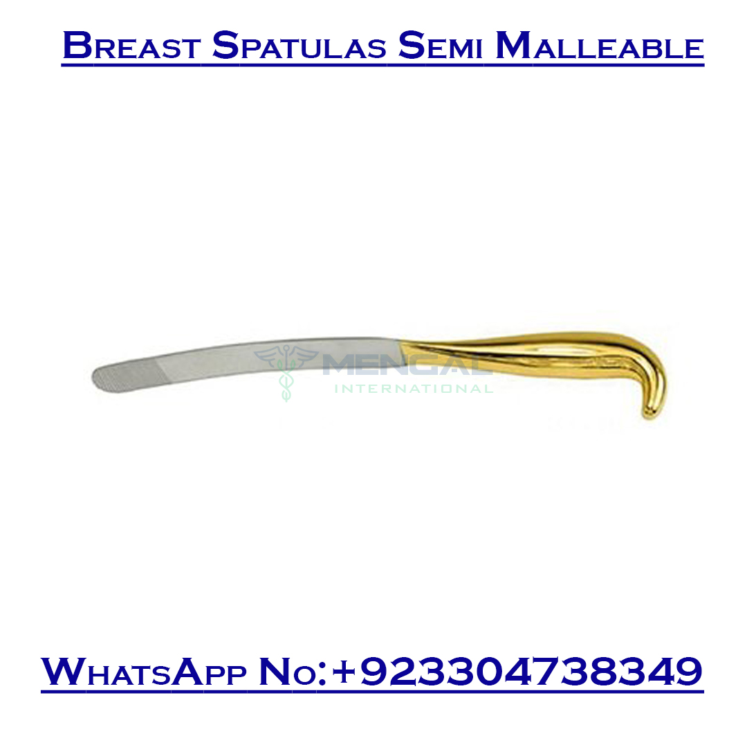 Breast Spatulas Semi Malleable Plastic Surgery Instruments