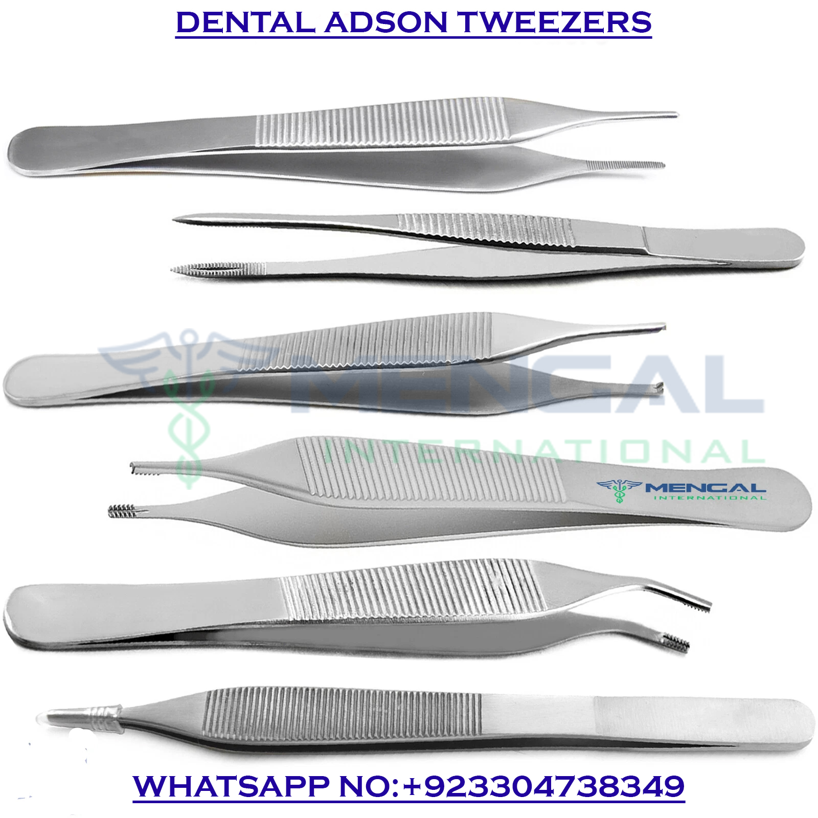 Surgical Cotton Forceps Dental Dressing Tweezers Adson Brown Tissue Lab Pliers
