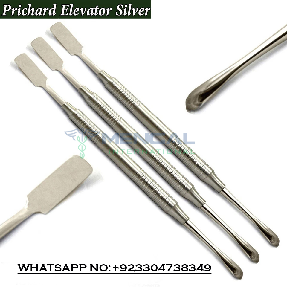 Dental Periosteal Prichard Elevator Silver Implant Oral Surgery Instruments