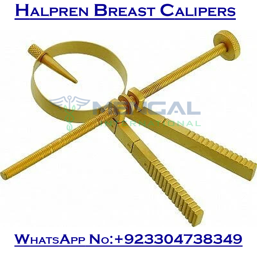 HALPERN Breast Marker breast plastic surgery, Stainless, Gold Coated, 38 mm
