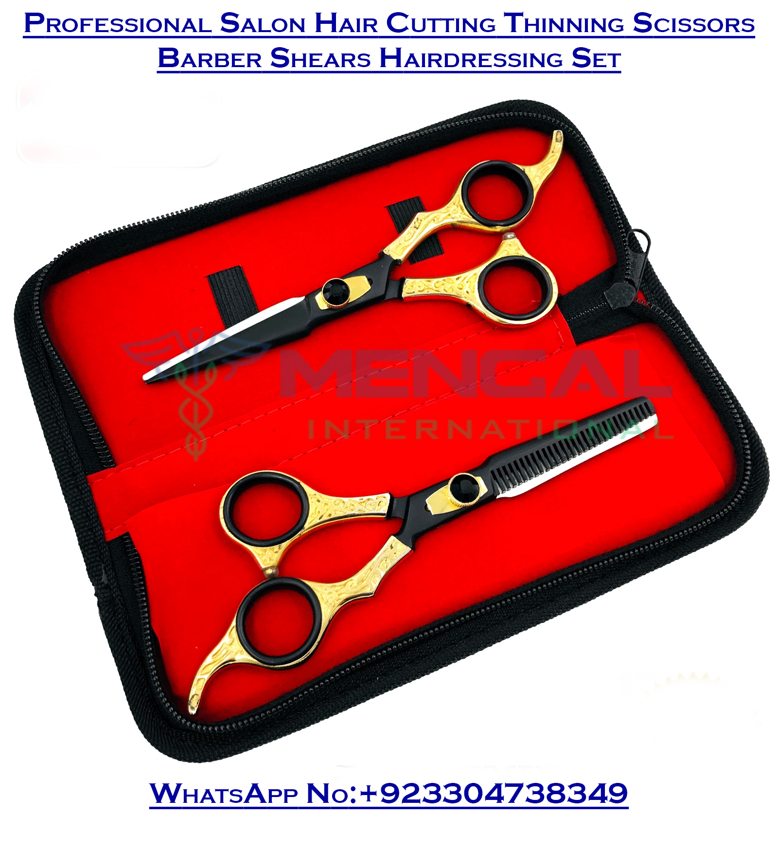 Professional Salon Hair Cutting Thinning Scissors Barber Shears Hairdressing Set New