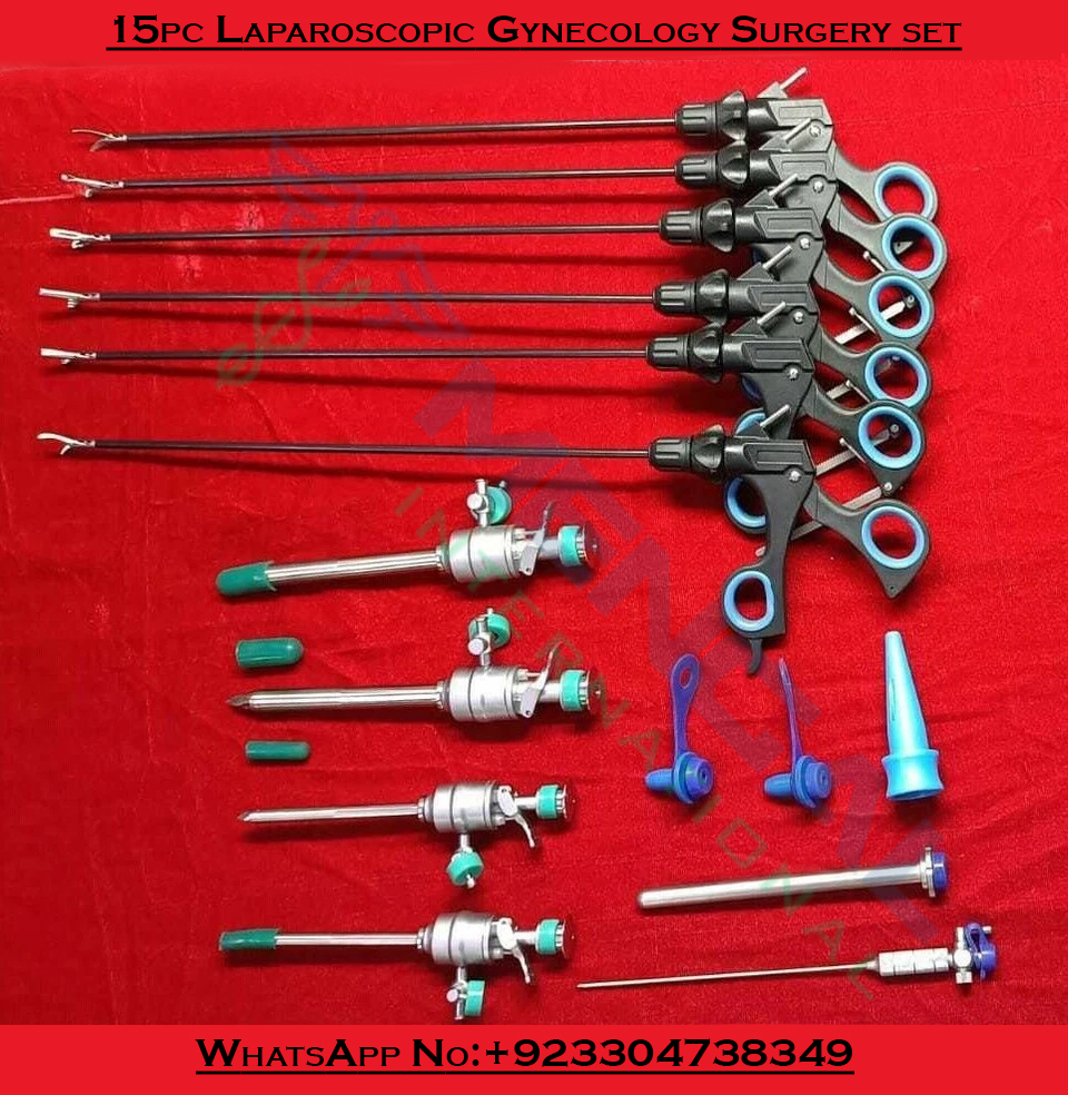 15pc Laparoscopic Gynecology Surgery set Endoscopy Surgical instruments