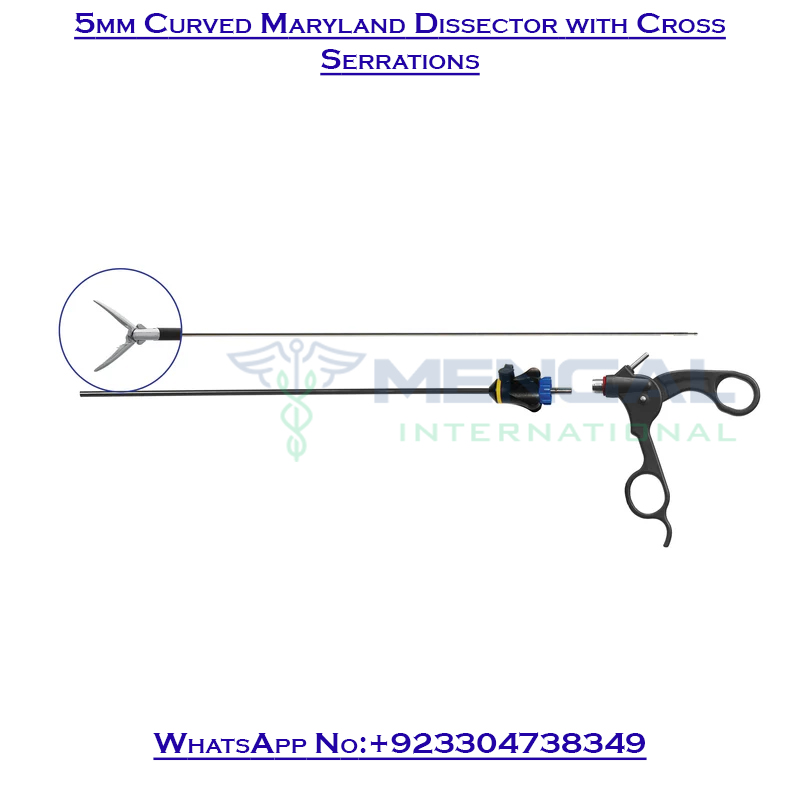 5mm Curved Maryland Dissector with Cross Serrations Deluxe Modular Instruments