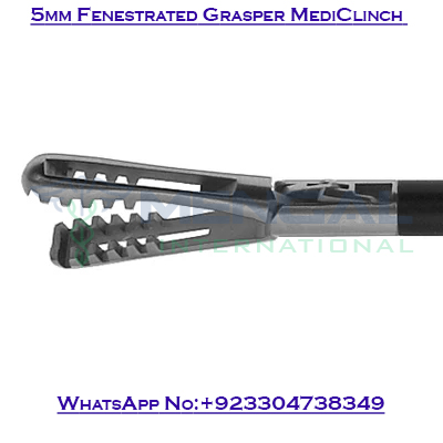 5mm Fenestrated Grasper MediClinch (20mm) Deluxe Modular Instruments